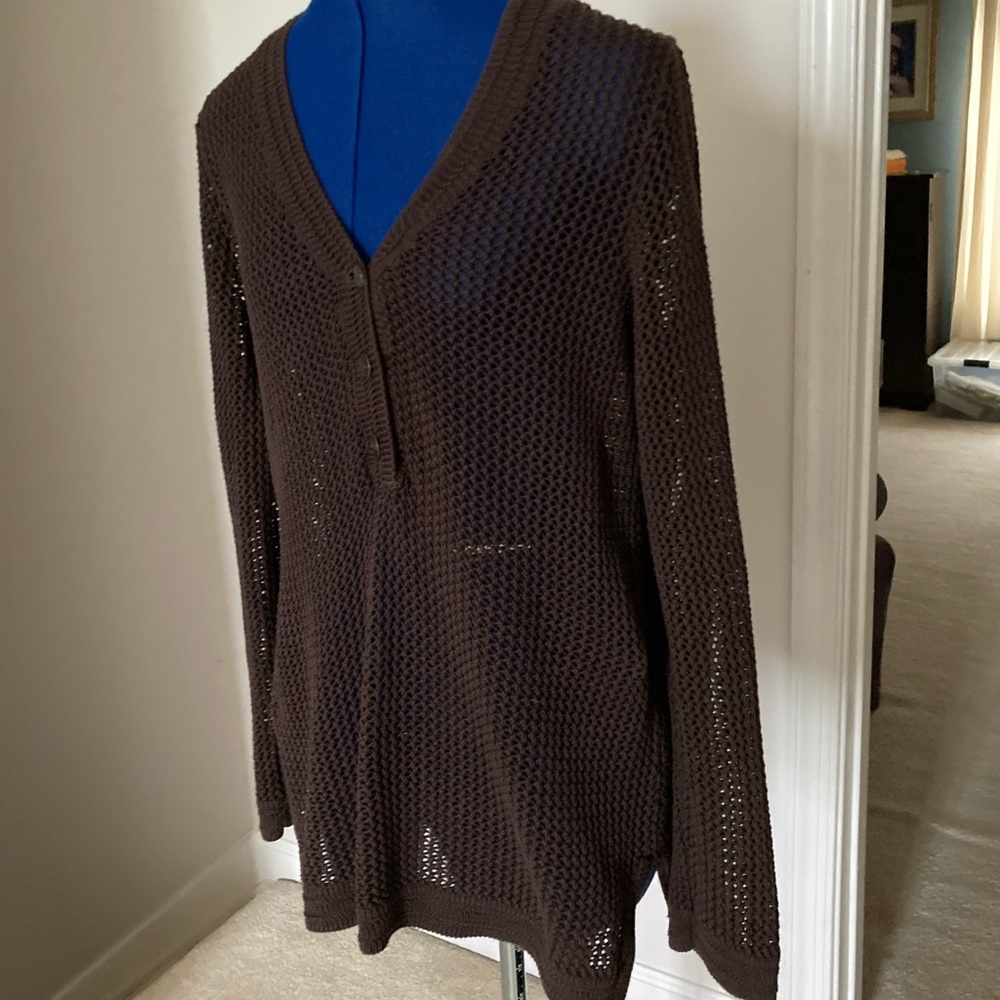 Chico’s Cotton mesh sweater/top